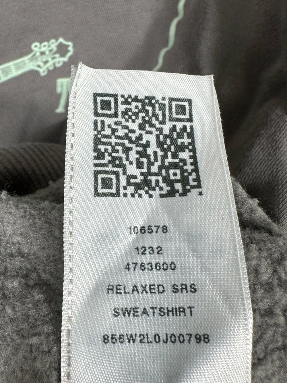 True Religion Buddha Relaxed Sweatshirt Gray Graphic Pullover Size Large